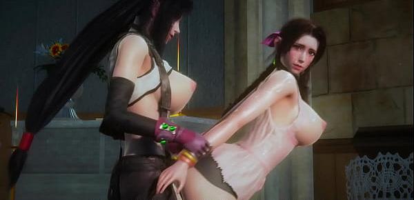 trendsAerith and Tifa passionate sex - Final Fantasy 7 Futa